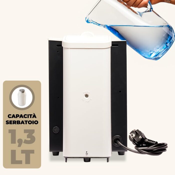 MACCHINA DA CAFFE' FABER SLOT PLAST BASIC TELAIO BORGOGNA PLASTICHE BIANCO PRESSACIALDA IN OTTONE SPBORBBASOTT - immagine 3