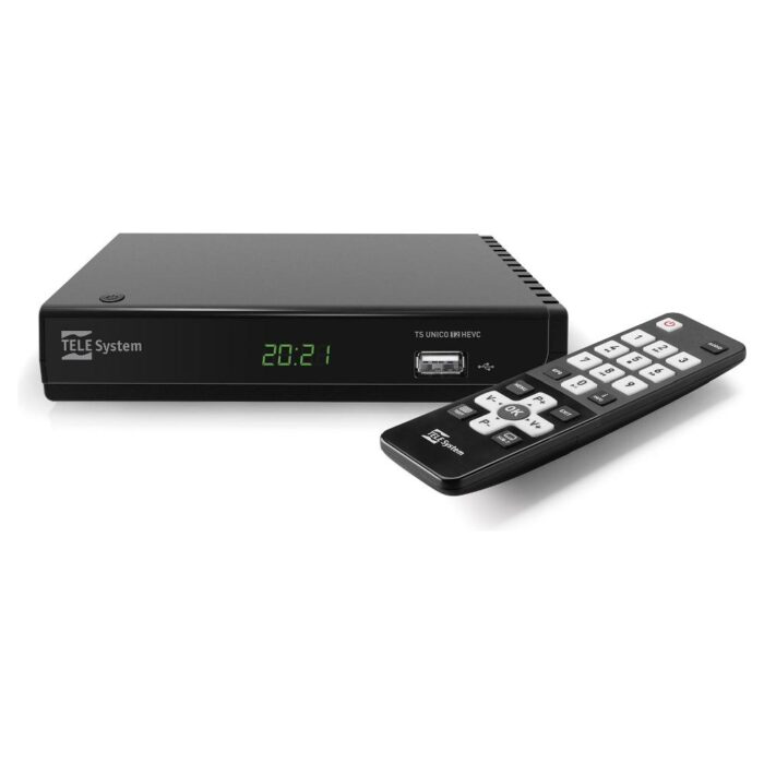 Telesystem Decoder Unico Black 21005331 DVB-T2