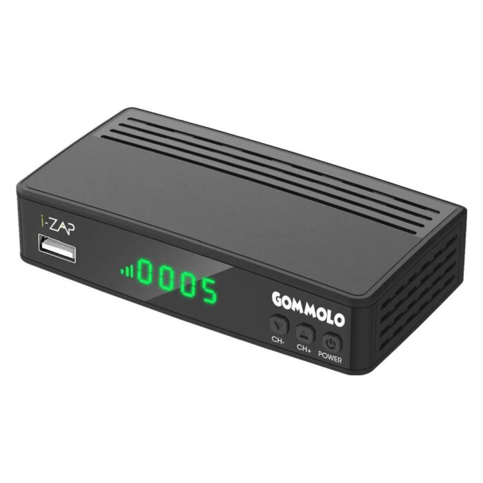 i-zap Decoder Dvb T2 Gommolo Black DVB-T2 izap