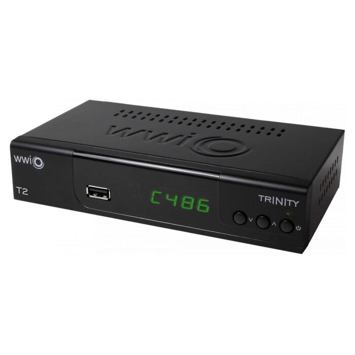WWIO Decoder TRINITY T2 Basic Dvb T2 Hevc 10 Bit Black DVB-T2