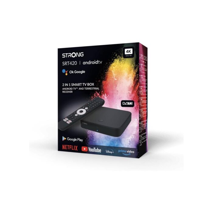 Strong Decoder Android Box Black SRT 420 DVB-T2 - immagine 5