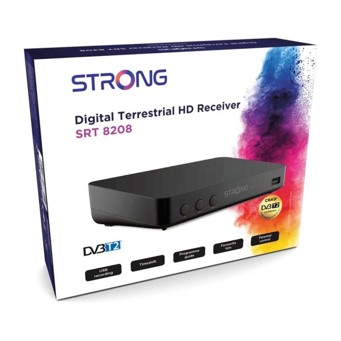 Strong Decoder Black SRT8208 DVB-T2 - immagine 5