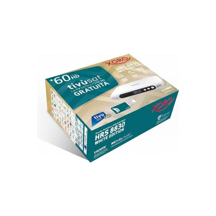 Xoro Decoder Tivùsat Classic Hd White HRS 8830 DVB-S2 - immagine 6