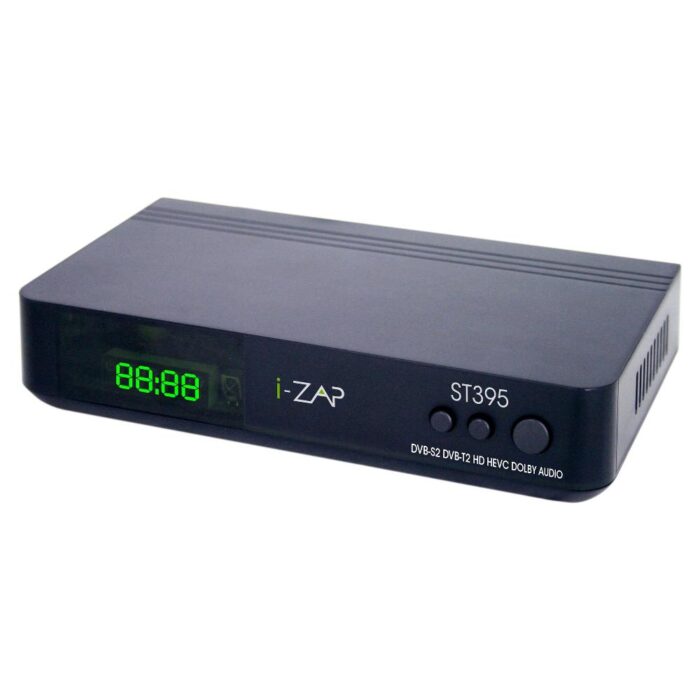 I-zap Decoder 2In1 Black ST395 DVB-T2/S2-izap